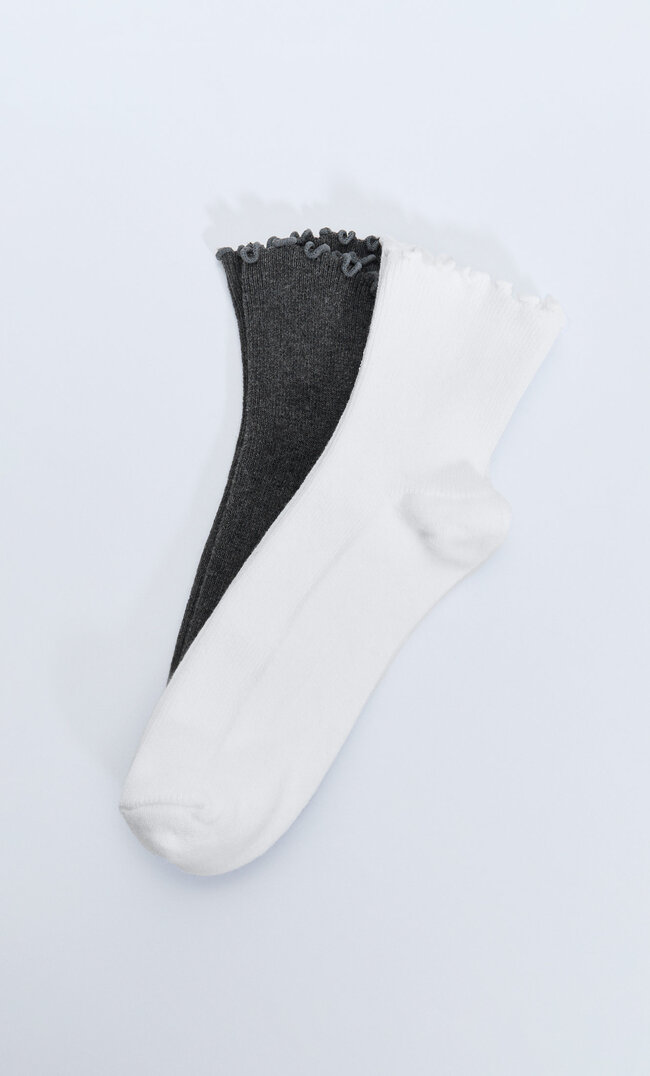 Stradivarius Lot De 2 Paires De Chaussettes Bords Roulottés Gris Mélangé 103
Stradivarius Lot De 2 Paires De Chaussettes Bords Roulottés Gris Mélangé 103