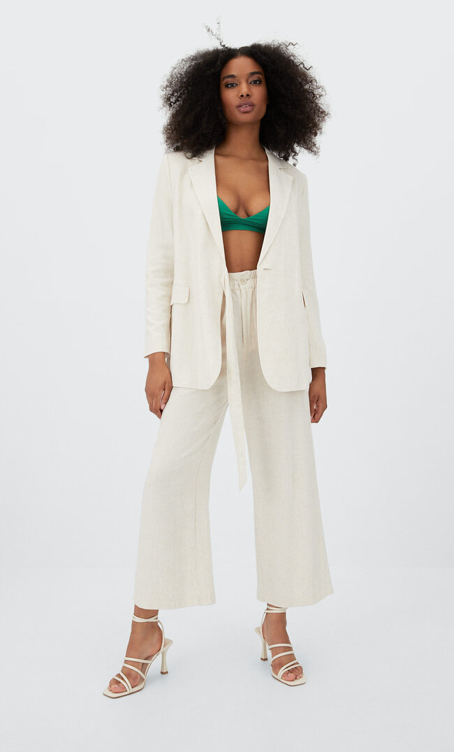 Stradivarius Bralette-Top Mit Trägern Grün L