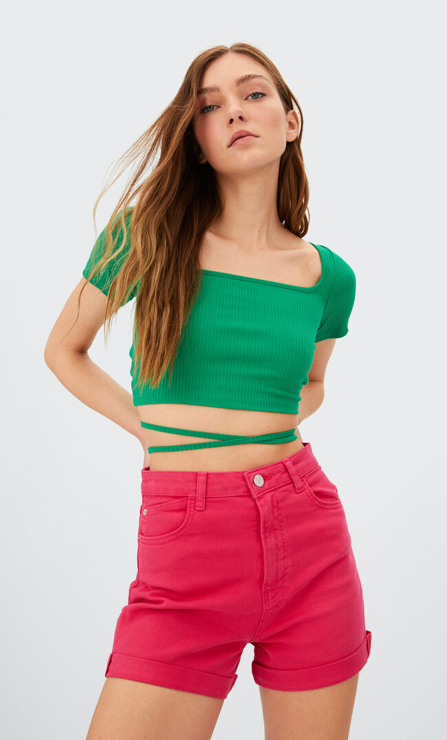 Stradivarius Mom-Shorts Im Slim-Fit In Verschiedenen Farben Neonrosa 38
Stradivarius Mom-Shorts Im Slim-Fit In Verschiedenen Farben Neonrosa 38