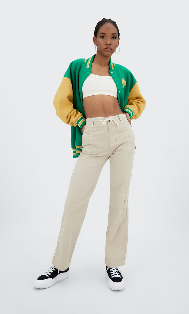 Stradivarius Low-Waist-Hose Im Workwearlook Mit Niedrigem Bund Steingrau 34
Stradivarius Low-Waist-Hose Im Workwearlook Mit Niedrigem Bund Steingrau 34