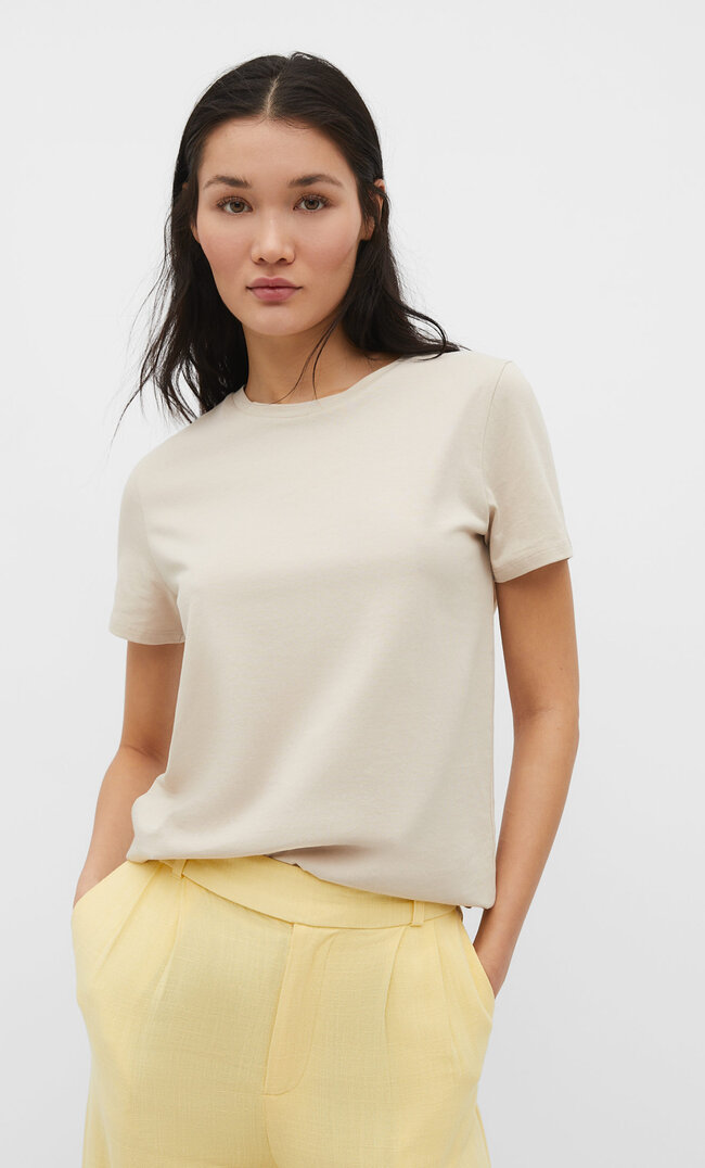 Stradivarius Basic T-Shirt Steingrau M