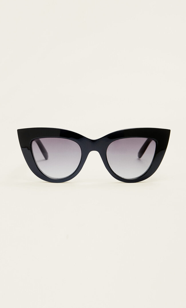 Stradivarius Ochelari De Soare Cat Eye Mari Negru M Cat imagine reduceri