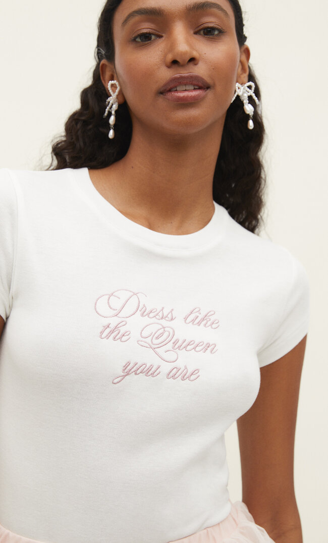 Stradivarius Lizenziertes Queen Charlotte Shirt S