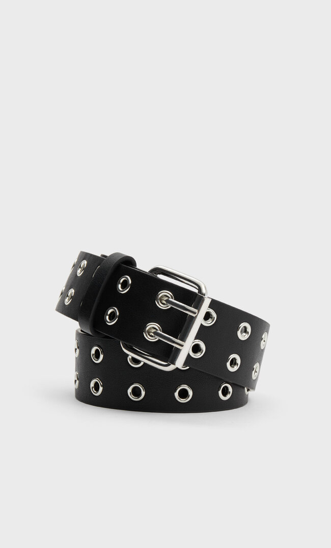 Stradivarius Gürtel Mit Kastenförmiger Schnalle Und Eyelets Schwarz 70
Stradivarius Gürtel Mit Kastenförmiger Schnalle Und Eyelets Schwarz 70