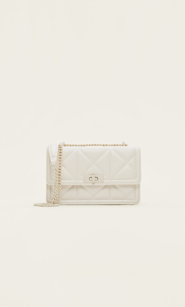 Stradivarius Geantă Crossbody Matlasată Transparent M Crossbody imagine reduceri
