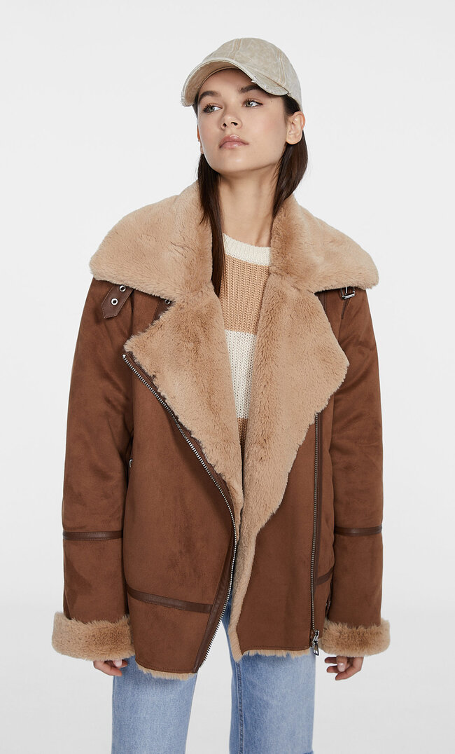 Stradivarius Kurtka Biker Z Dwustronnym Wykończeniem Z Miękkiego Sztucznego Futerka Karmelowy Xl
Stradivarius Kurtka Biker Z Dwustronnym Wykończeniem Z Miękkiego Sztucznego Futerka Karmelowy Xl