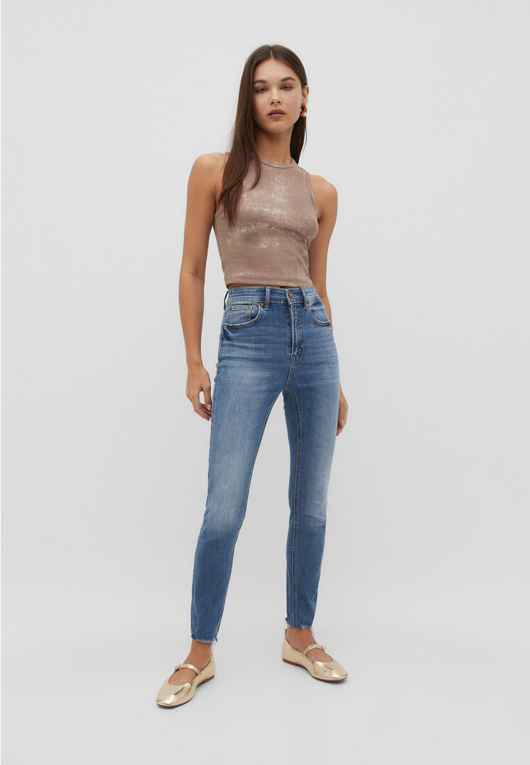 Stradivarius 1400 Regular-Waist-Jeans im Skinny-Fit Medium dark blue Denim 34
Stradivarius 1400 Regular-Waist-Jeans im Skinny-Fit Medium dark blue Denim 34