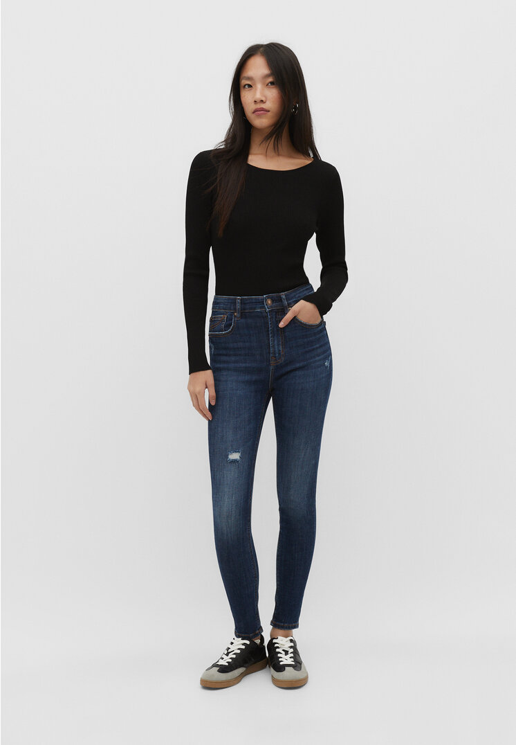 Stradivarius 1400 Jeansy skinny fit z normalnym stanem CZARNY CIEMNY DENIMOWY 32
Stradivarius 1400 Jeansy skinny fit z normalnym stanem CZARNY CIEMNY DENIMOWY 32