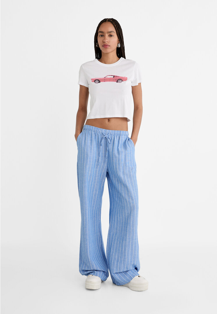 Stradivarius Gestreifte Petite-Hose im Relaxed-Fit mit Leinenanteil Mittelblau XL
Stradivarius Gestreifte Petite-Hose im Relaxed-Fit mit Leinenanteil Mittelblau XL