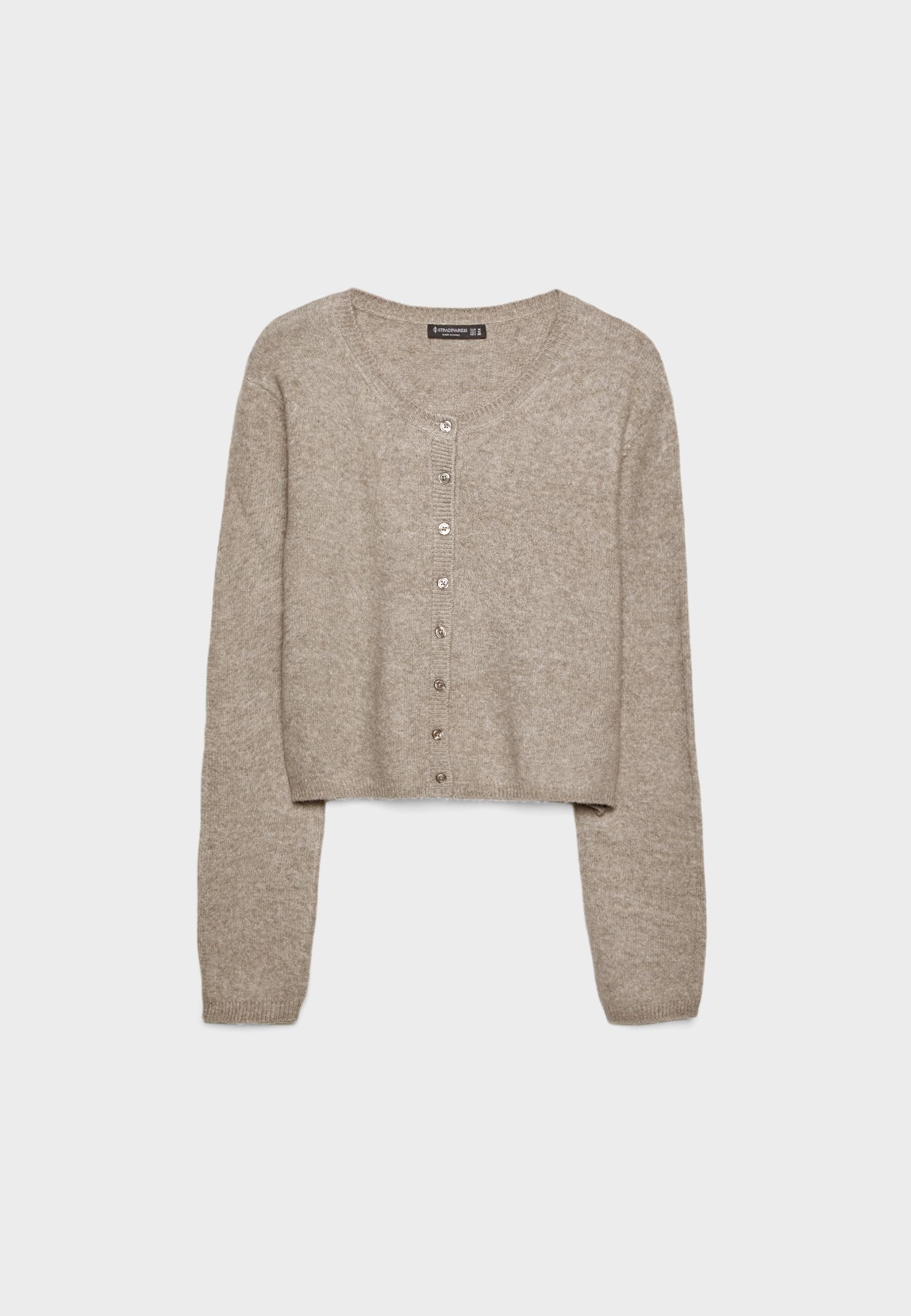 Soft-touch knit cardigan with buttons - Women's fashion Soft-touch knit cardigan with buttons - Women's fashion