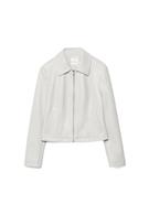 Vücuda oturan suni deri ceket - Görsel 8