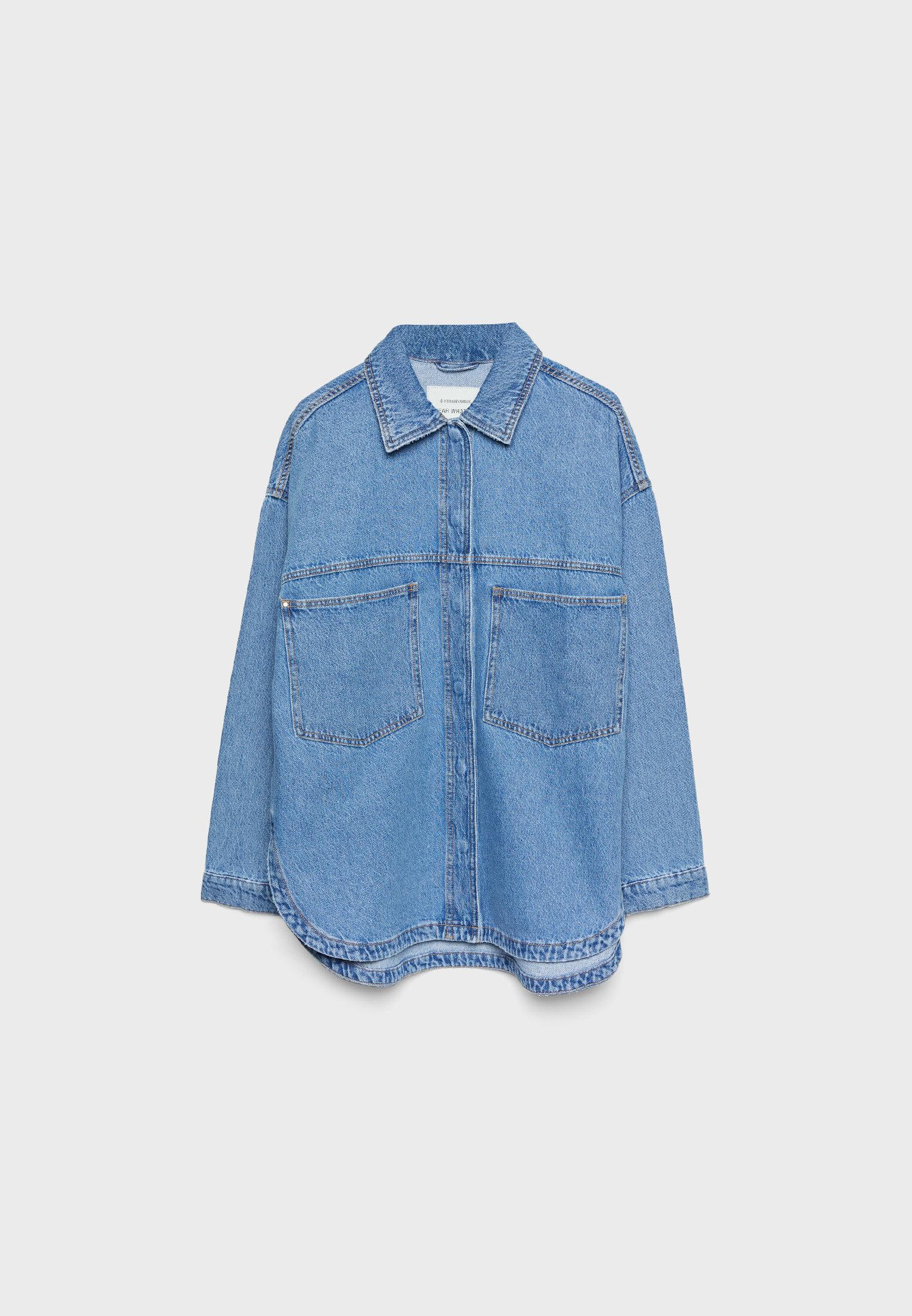 Oversize denim overshirt - Women's fashion | Stradivarius Jordan