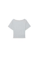 Kısa kollu kayık yaka t-shirt - Görsel 19