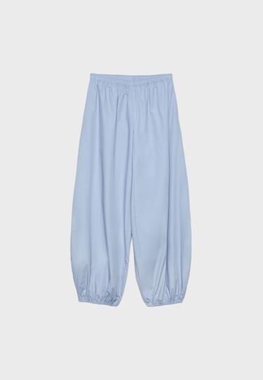 Hacimli poplin pantolon - Görsel 14