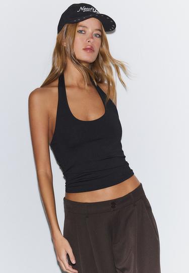 Halter yaka t-shirt - Görsel 4