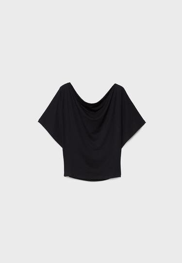 Basic yarasa kollu t-shirt - Görsel 11