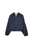 Basic naylon kapüşonlu ceket - Görsel 12