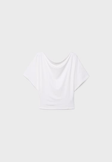 Basic yarasa kollu t-shirt - Görsel 13