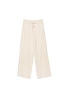 Keten görünümlü dökümlü pantolon - Görsel 20