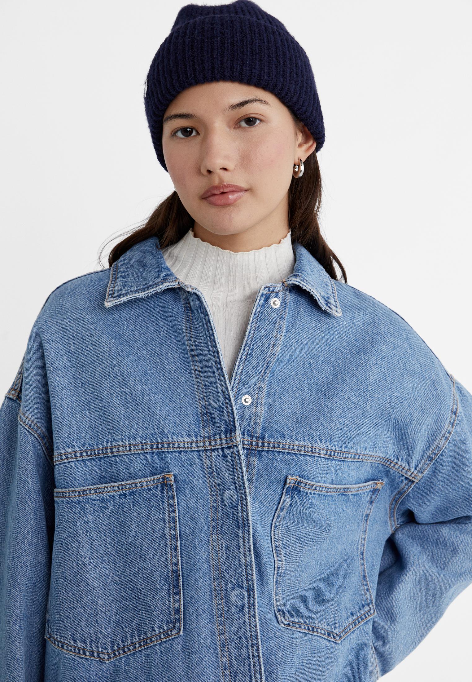 Oversize denim overshirt - Women's fashion | Stradivarius Jordan