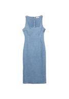 Denim midi elbise - Görsel 12
