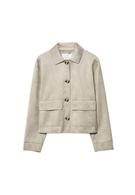 Suni süet cepli ceket - Görsel 18