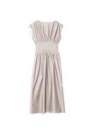 stradivarius pleated dress Pleated midi dress - Women's fashion