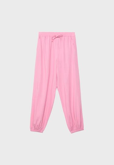 Keten görünümlü şalvar pantolon - Görsel 5