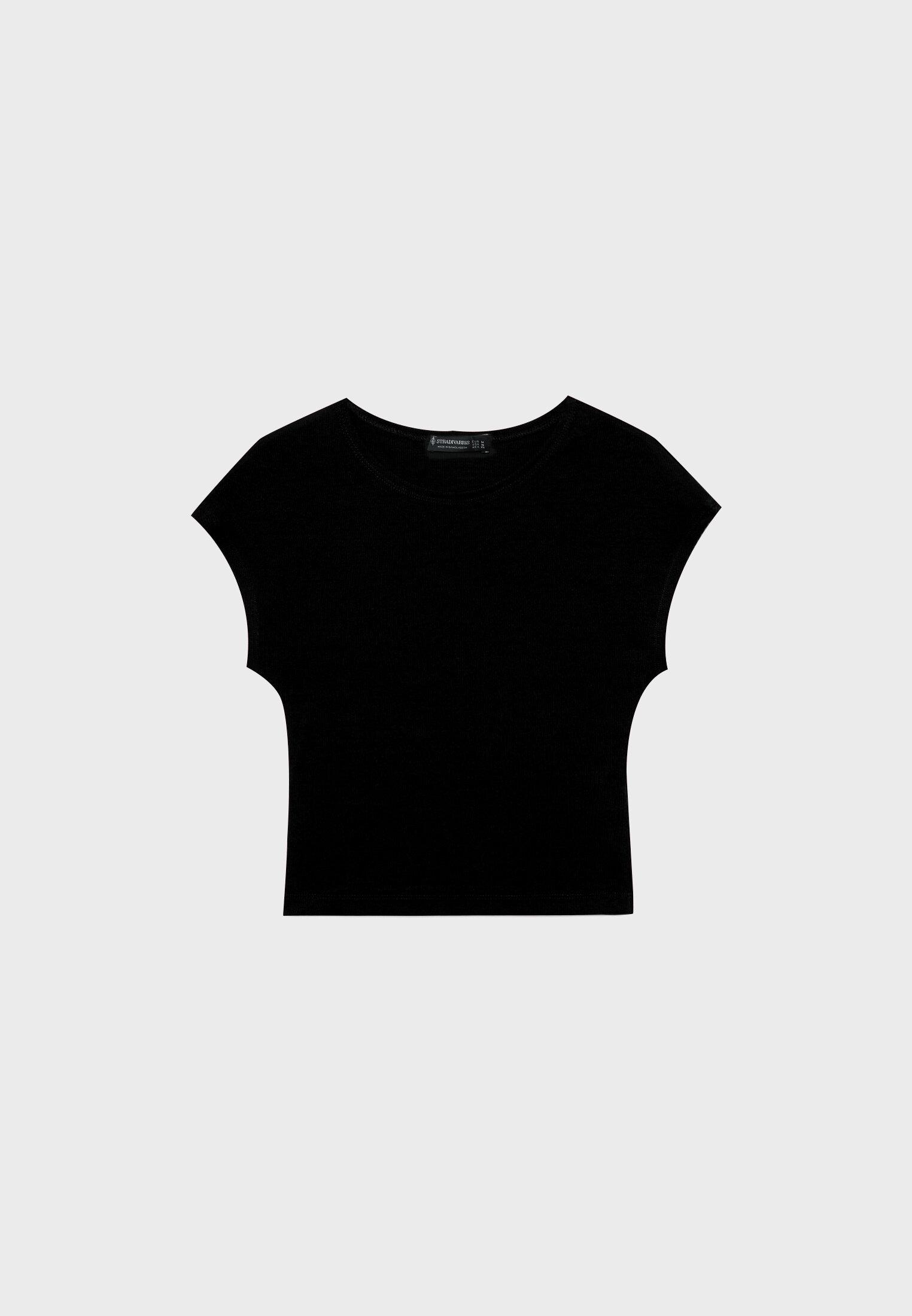 売れ筋商品|||スターター カットソー トップス レディース Women's Cotton Monogram Relaxed Cropped T-Shirt Black Women's Cropped T-shirt in Black Faded | Balenciaga US