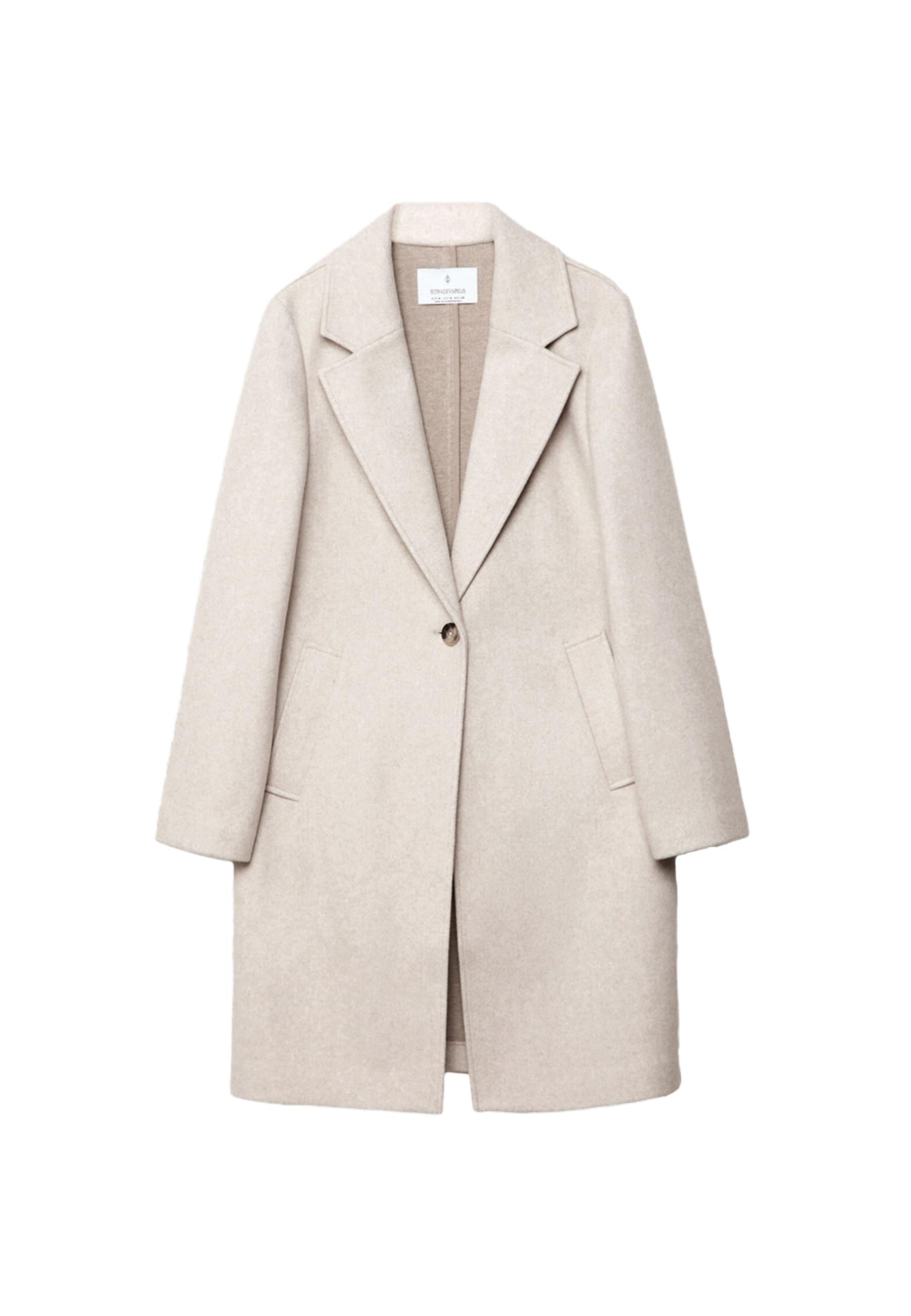 Cappotto midi con bottone