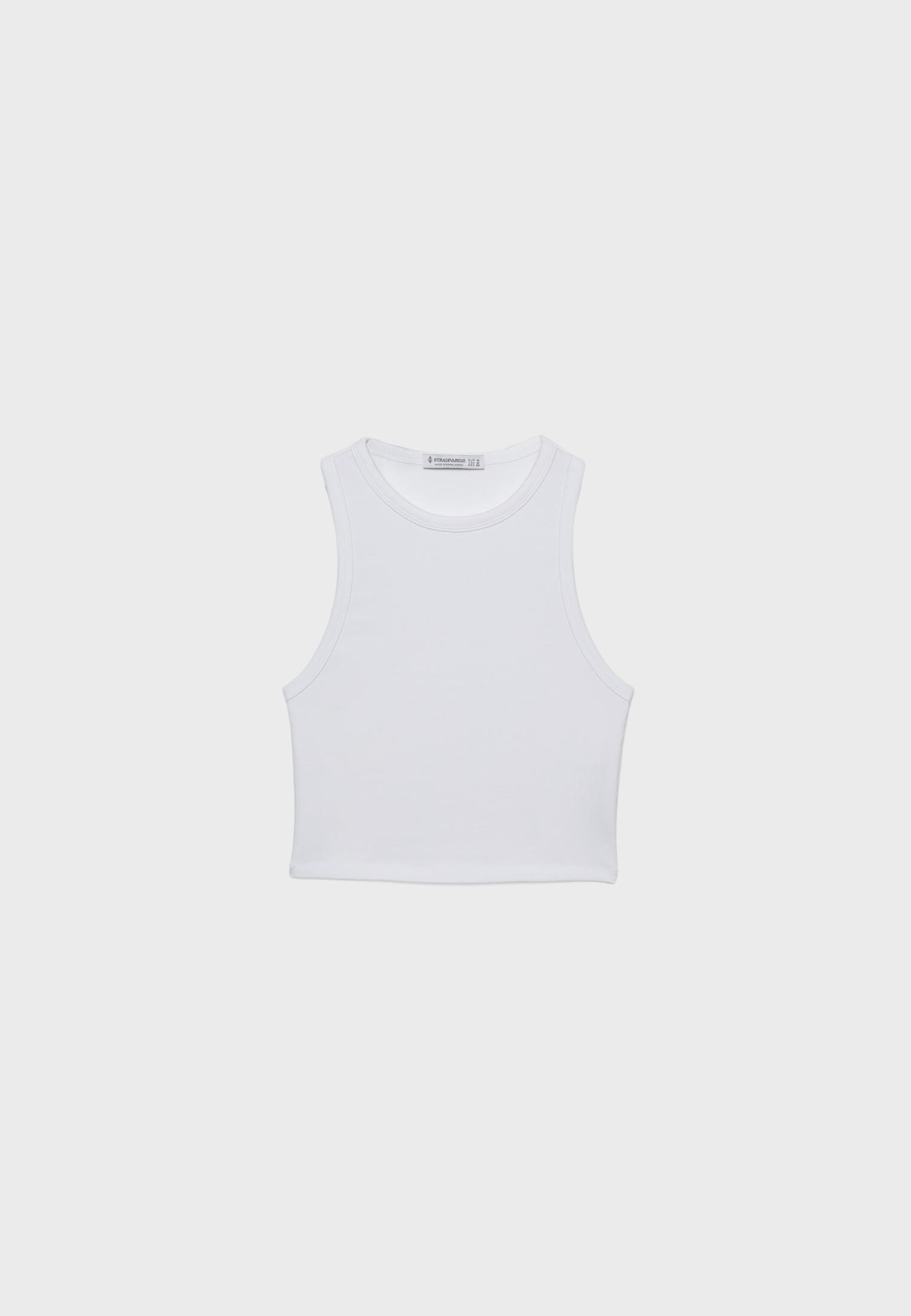 Basic ribbed crop top - Women's fashion | Stradivarius