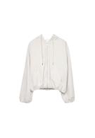 Basic naylon kapüşonlu ceket - Görsel 11