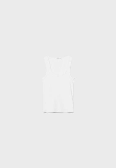 Fitilli çapraz askılı t-shirt - Görsel 12