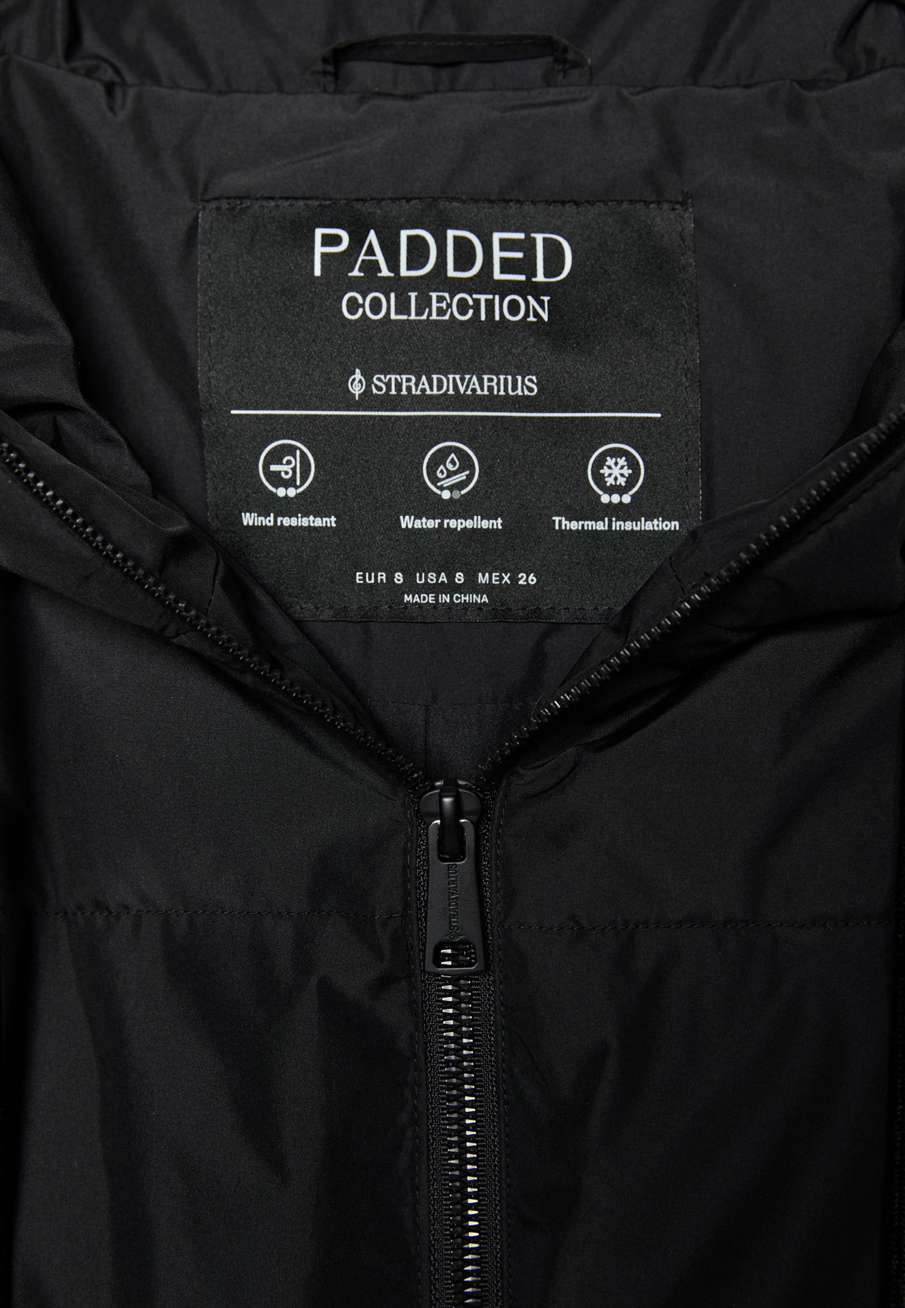 Oversize puffer jacket with hood - Women's fashion
