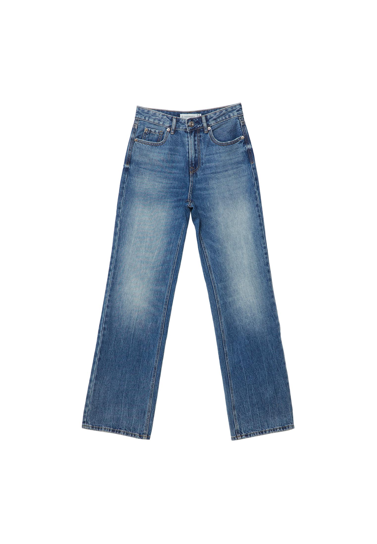 D92 Jeans straight wide con strappi