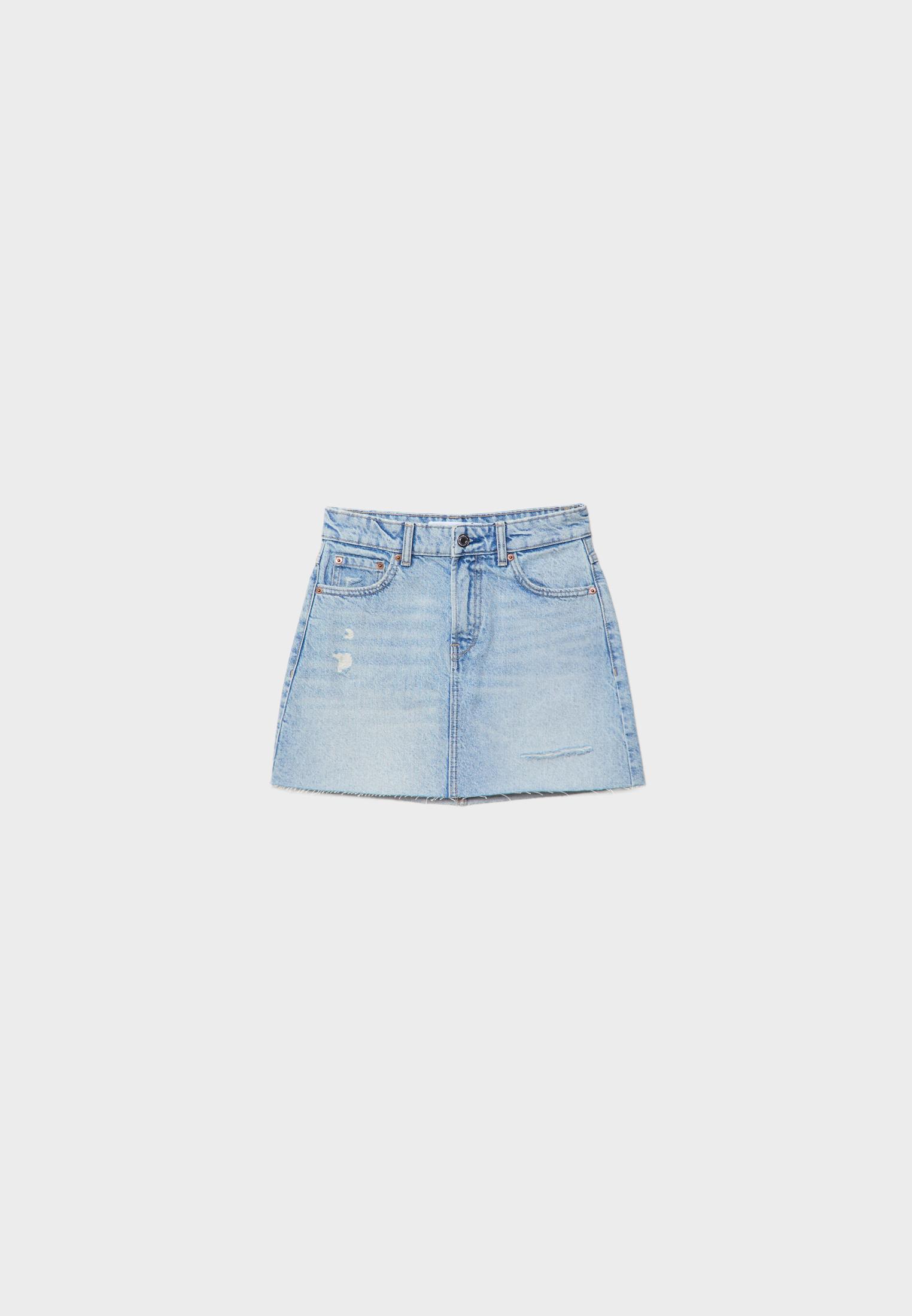 Short denim skirt - Women's fashion | Stradivarius United States