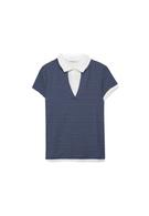 Çift katmanlı kısa kollu polo t-shirt - Görsel 18