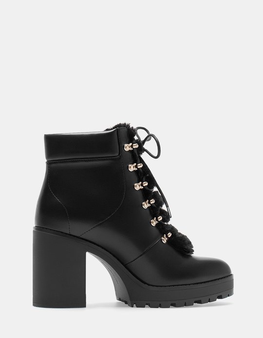 bottines leopard stradivarius