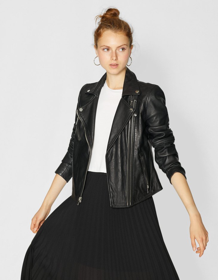 stradivarius biker jacket