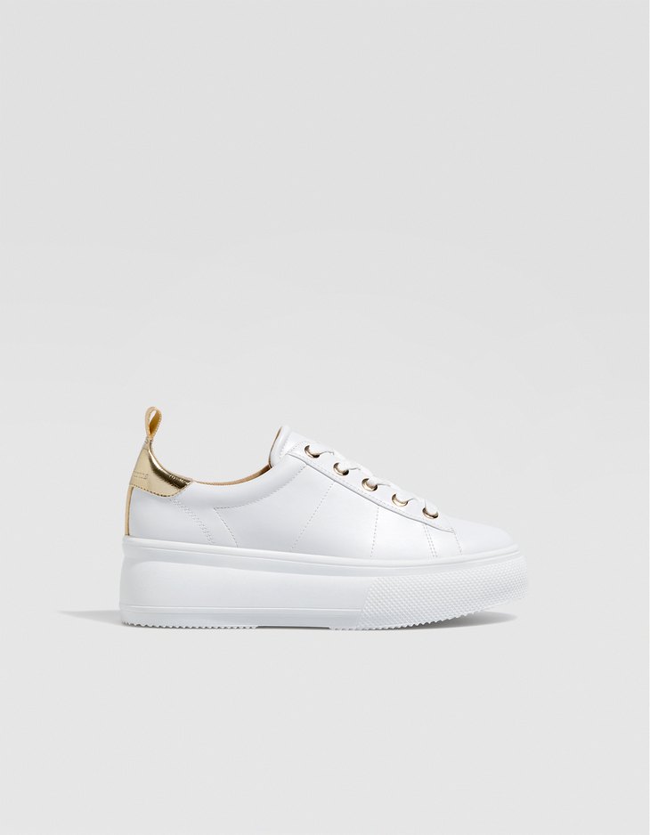stradivarius platform sneakers