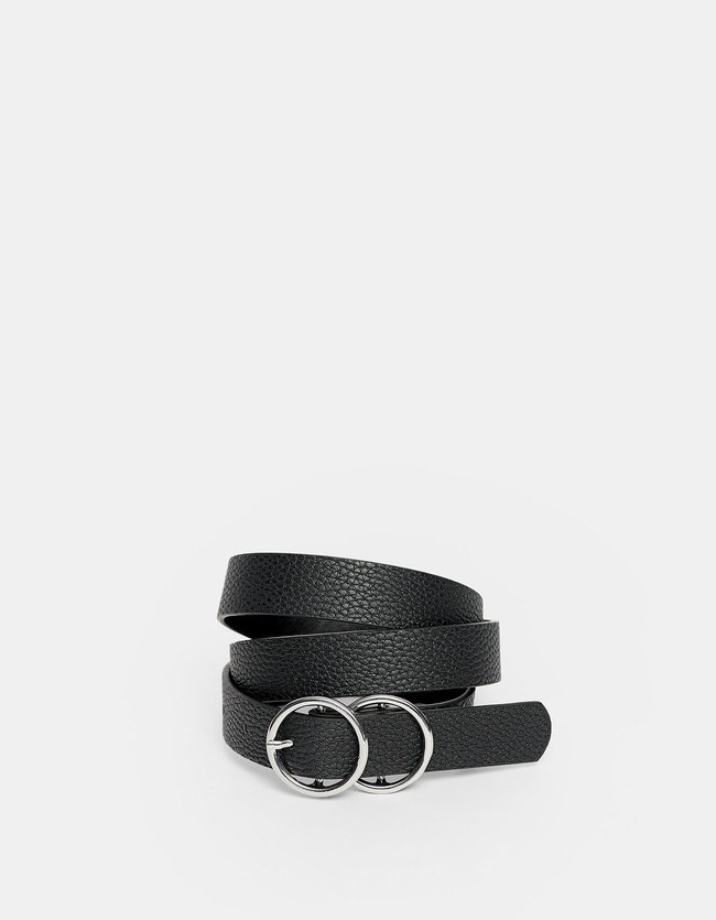 Stradivarius Smalle Riem Met Overslaggesp Dames Zwart 80 stradivarius kopen in de aanbieding