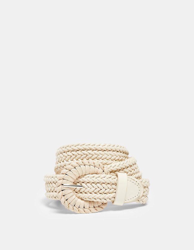 Stradivarius Riem Van Gevlochten Touw Dames Ecru 70 stradivarius kopen in de aanbieding Stradivarius Riem Van Gevlochten Touw Dames Ecru 70 stradivarius kopen in de aanbieding