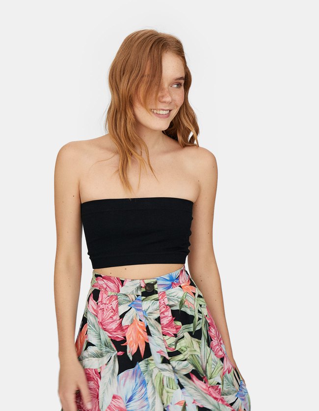 Stradivarius Bandeautop Dames Zwart stradivarius kopen in de aanbieding Stradivarius Bandeautop Dames Zwart stradivarius kopen in de aanbieding