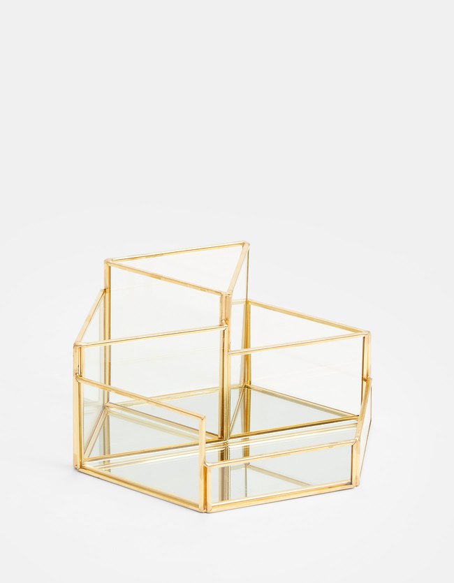 Stradivarius Grote Glazen Doos Dames Geel 103 stradivarius kopen in de aanbieding