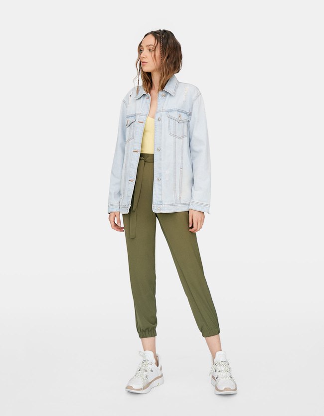 Stradivarius Basic Baggy Broek Met Riem Dames Kaki Xs stradivarius kopen in de aanbieding Stradivarius Basic Baggy Broek Met Riem Dames Kaki Xs stradivarius kopen in de aanbieding