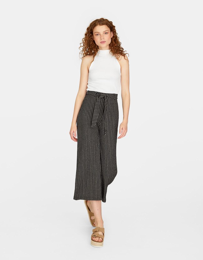Stradivarius Tricot Culotte Met Riem Dames Zwart stradivarius kopen in de aanbieding Stradivarius Tricot Culotte Met Riem Dames Zwart stradivarius kopen in de aanbieding