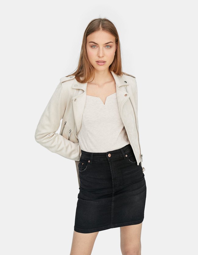 Stradivarius Jeansrok Van Stretchdenim Dames Verwassen 42 stradivarius kopen in de aanbieding Stradivarius Jeansrok Van Stretchdenim Dames Verwassen 42 stradivarius kopen in de aanbieding