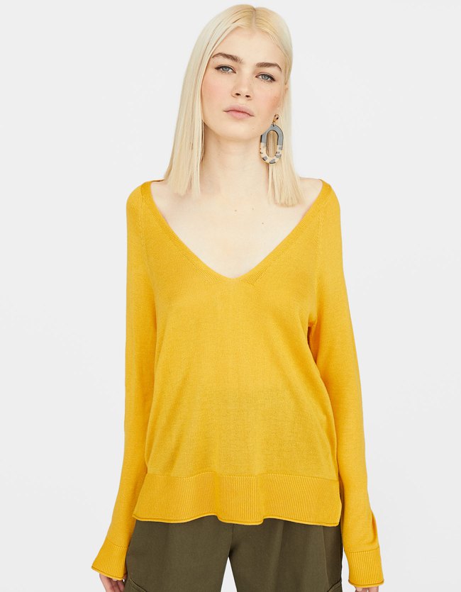 Stradivarius Trui Met V Hals En Raglanmouw Dames Mosterd stradivarius kopen in de aanbieding Stradivarius Trui Met V Hals En Raglanmouw Dames Mosterd stradivarius kopen in de aanbieding