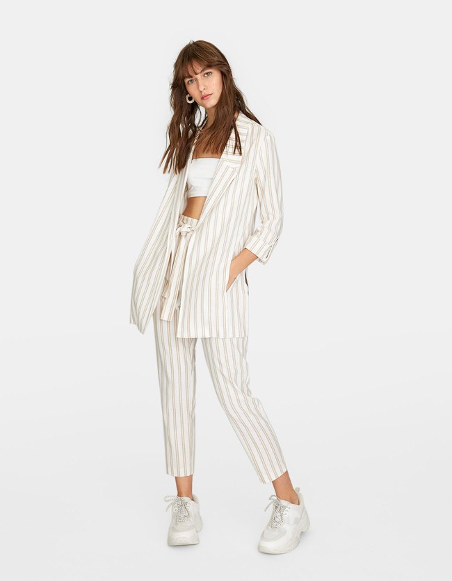 Stradivarius Fluid Blazer Dames Steen stradivarius kopen in de aanbieding Stradivarius Fluid Blazer Dames Steen stradivarius kopen in de aanbieding