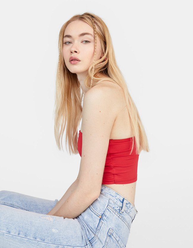 Stradivarius Bandeau Dames Rood Xs stradivarius kopen in de aanbieding Stradivarius Bandeau Dames Rood Xs stradivarius kopen in de aanbieding